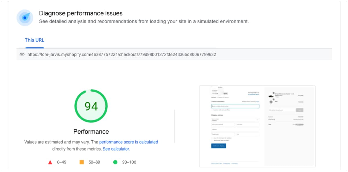 Optimize the Checkout Loading Speed