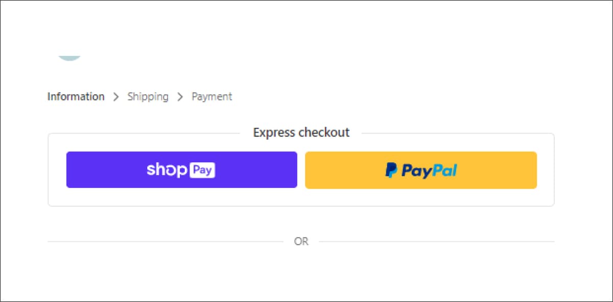 shop pay checkout