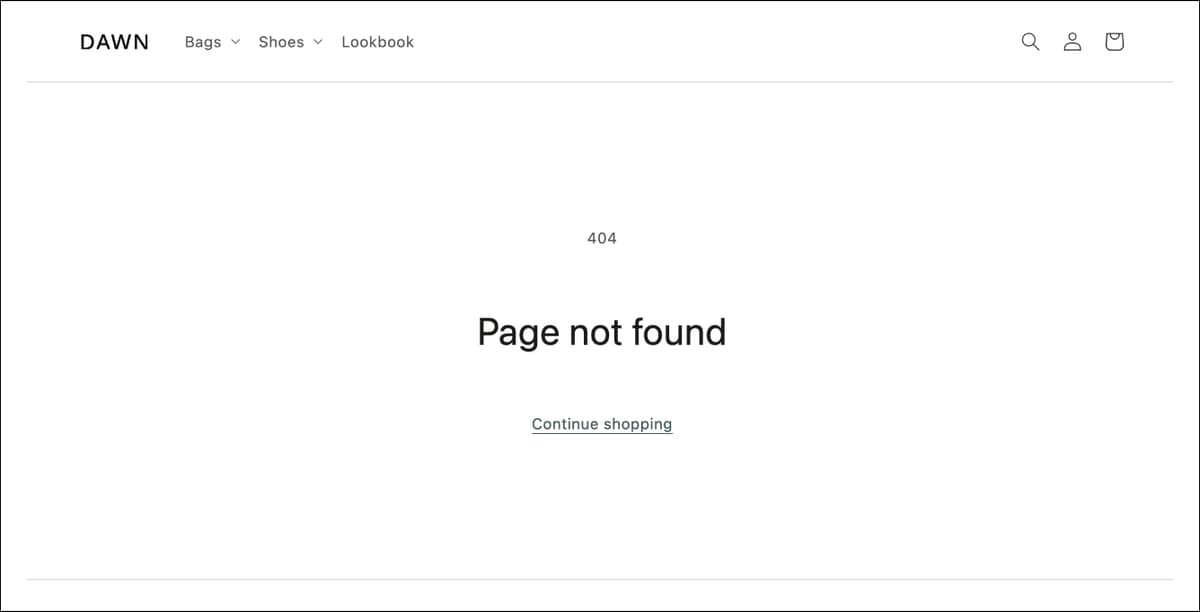 404 page template
