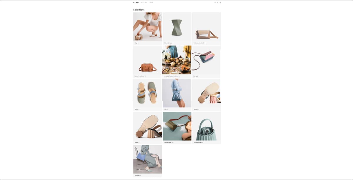 collection list page template