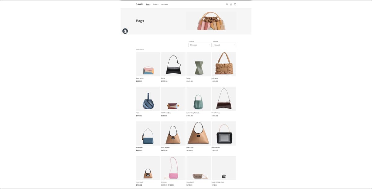 collection page template