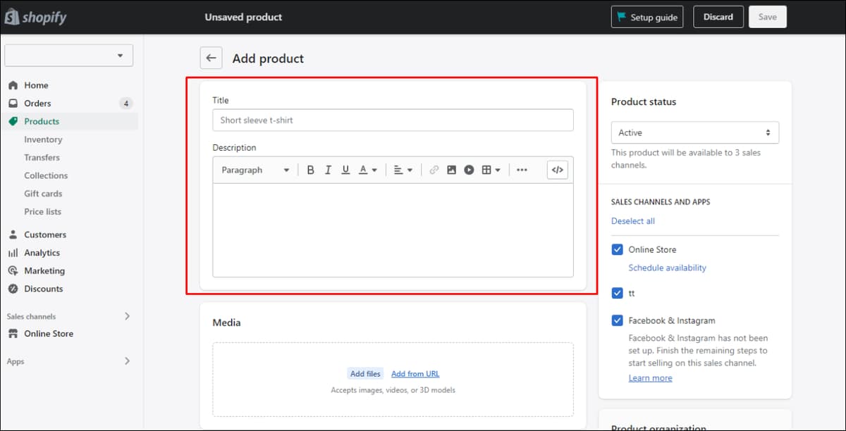 Add Product Details