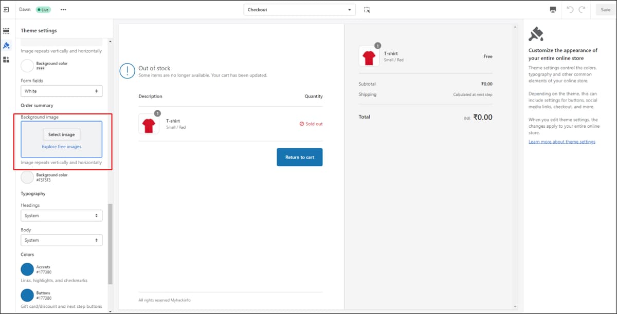 Shopify Checkout Form Fields