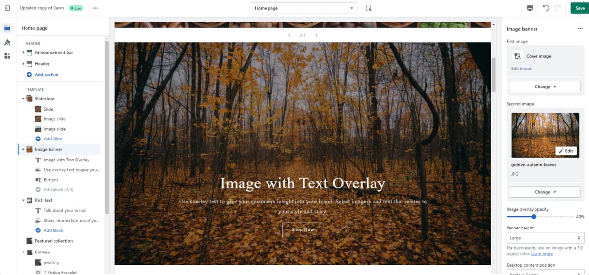 Shopify Image with Text Overlay Size