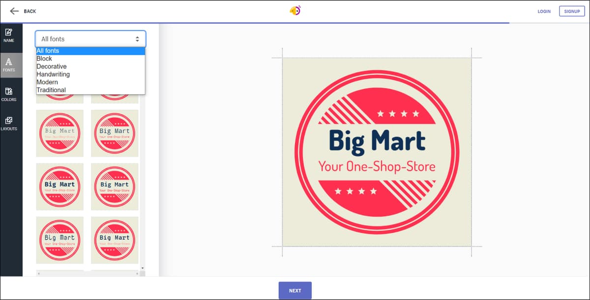 Hatchful Shopify Logo Fonts