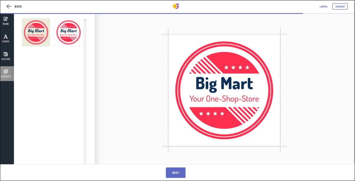 Hatchful Shopify Logo Layout