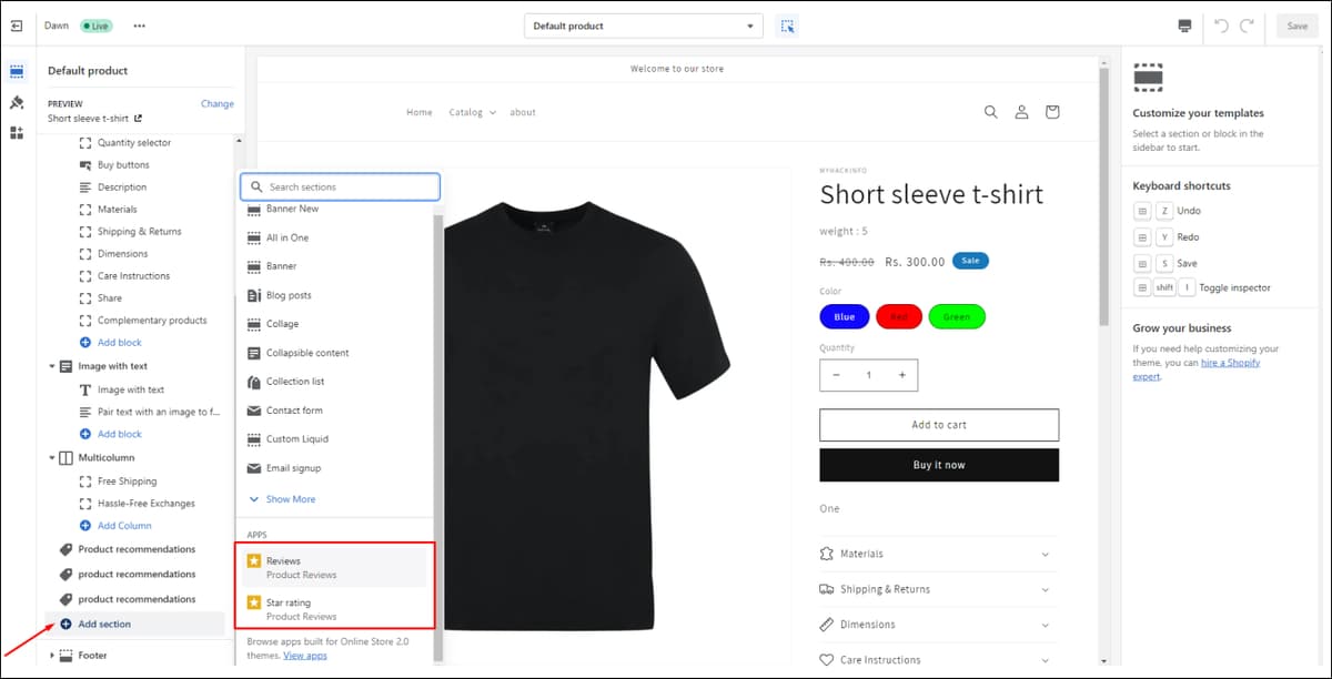 Shopify Add Reviews