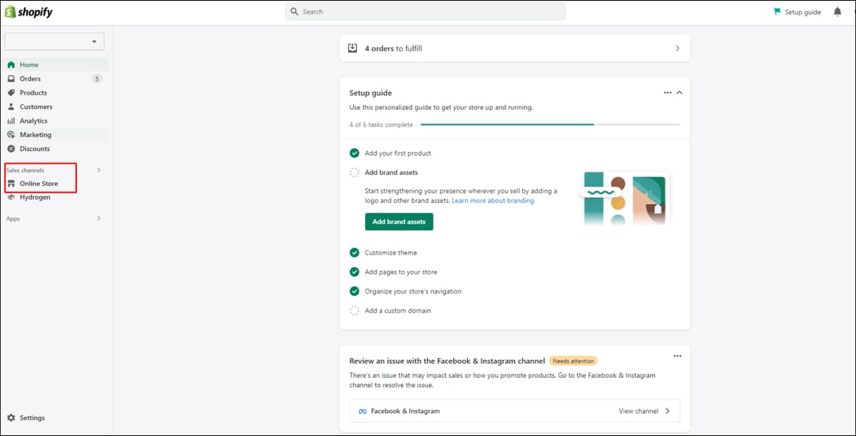 Shopify Dashboard