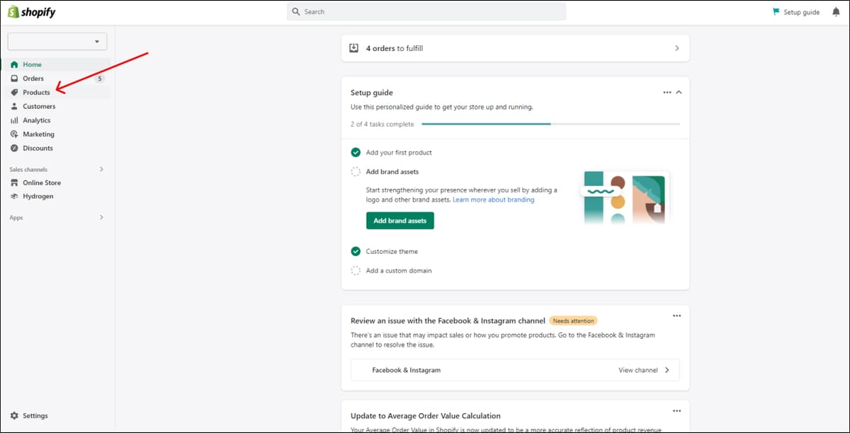 Shopify Products