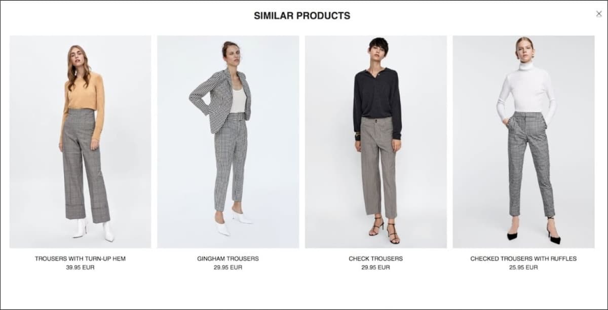 Similar Product Recommendations Example