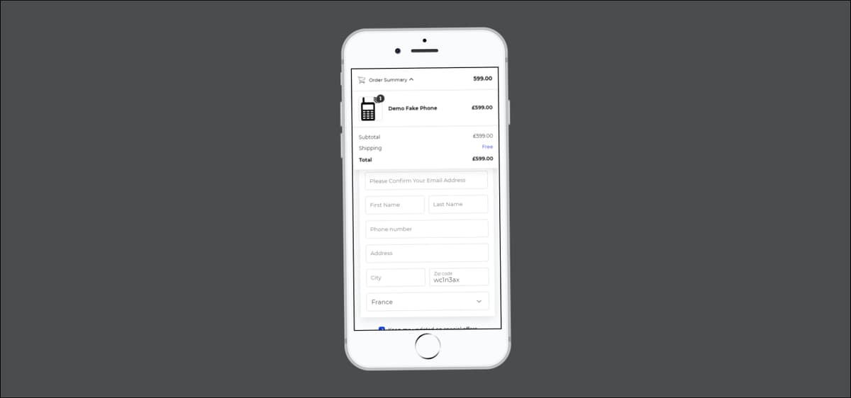 Checkout Page on Shopify Store