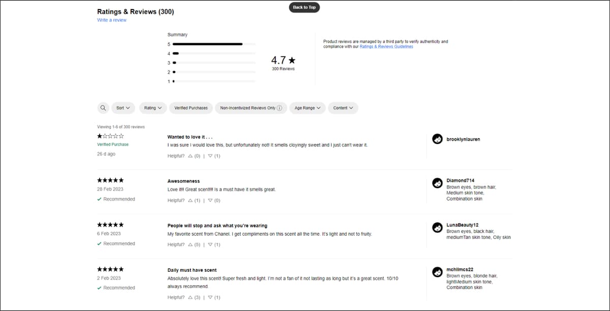 Product Reviews