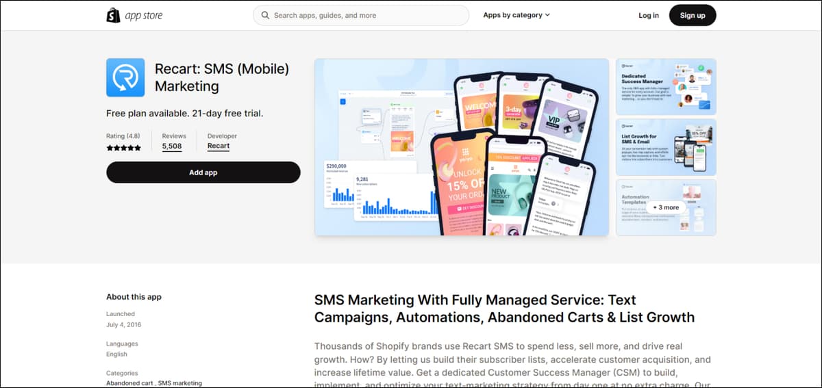 Recart - Shopify app for boosting sales & conversions
