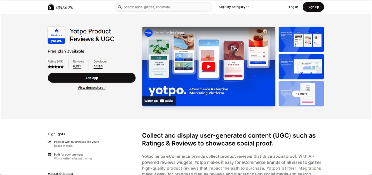 Yotpo - Shopify app for boosting sales & conversions