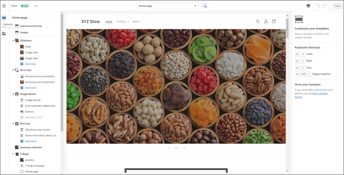 Shopify Editor