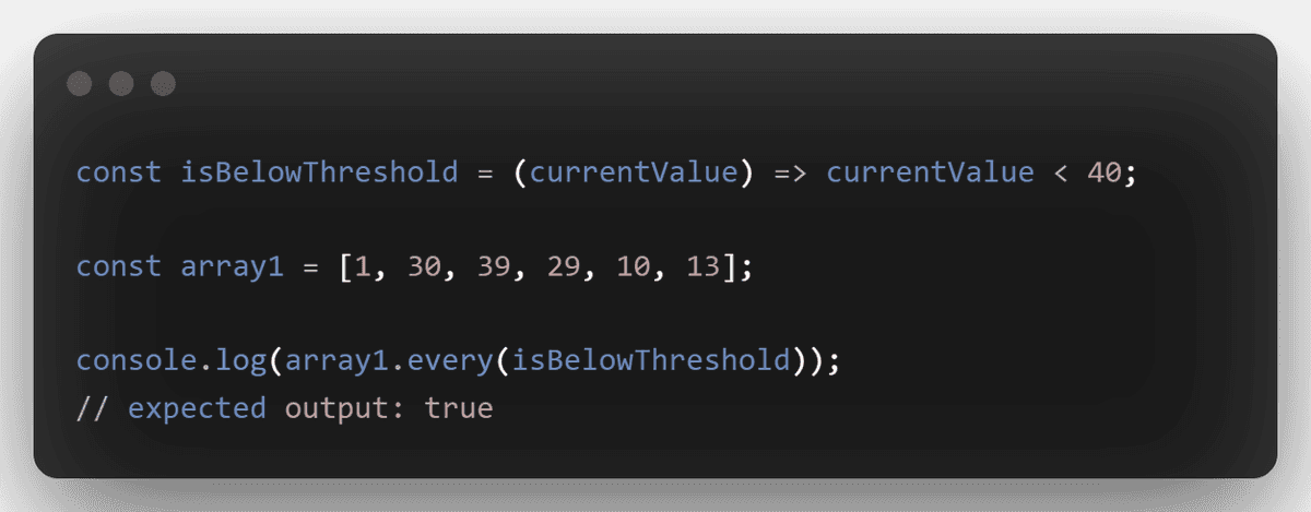 Array Every