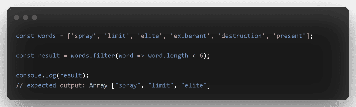 Array Filter Example
