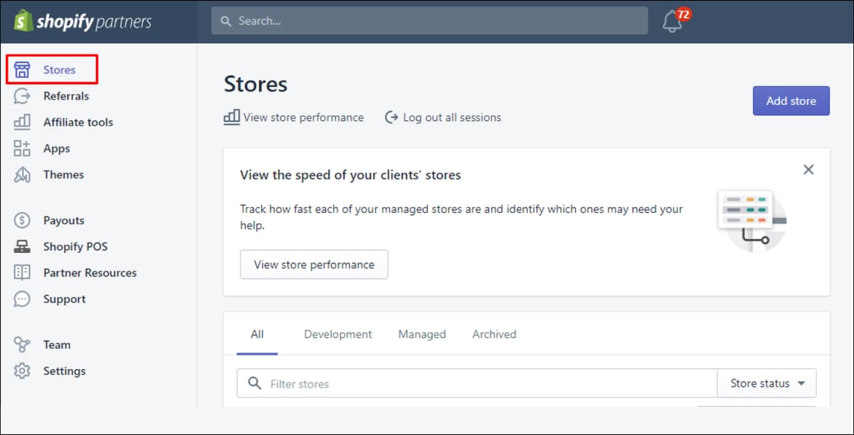 shopify stores