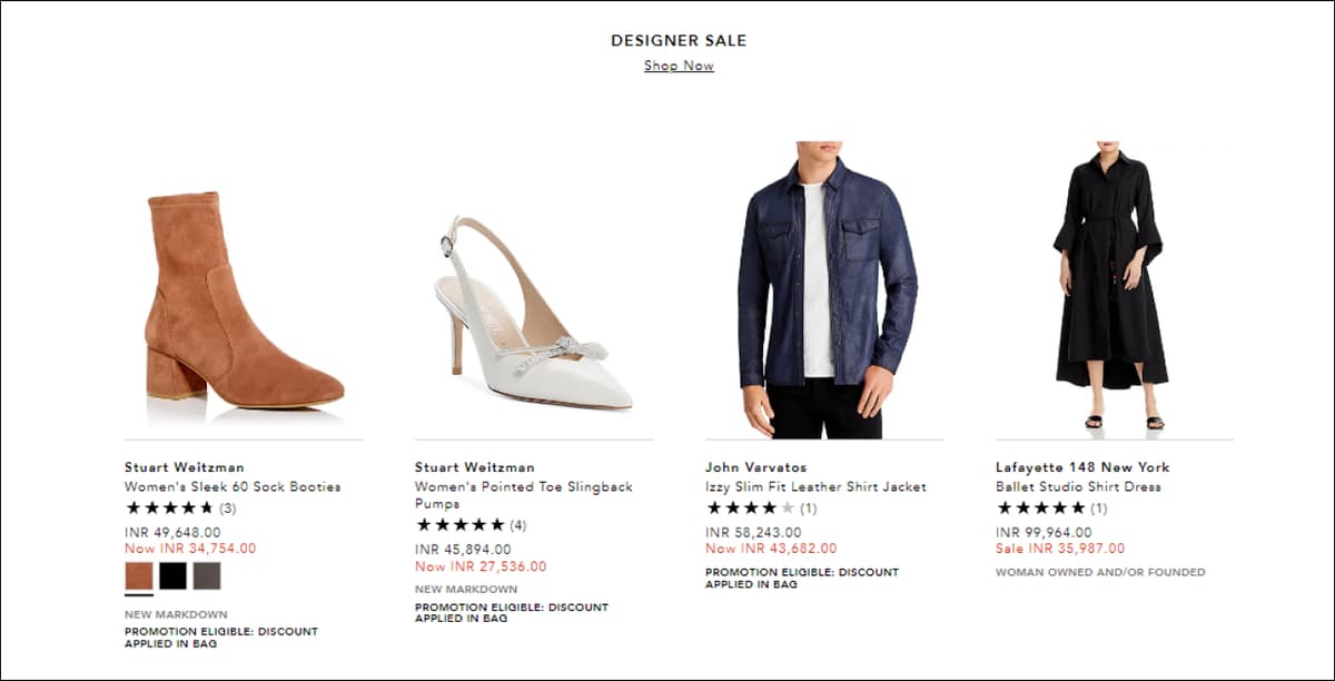 Items on Sale on Shopify store