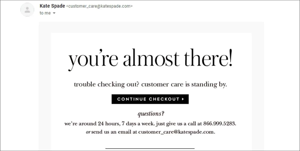 Cart Abandonment Emails