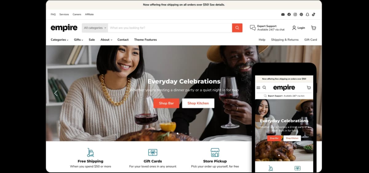 Empire Shopify Theme - Best Shopify Theme