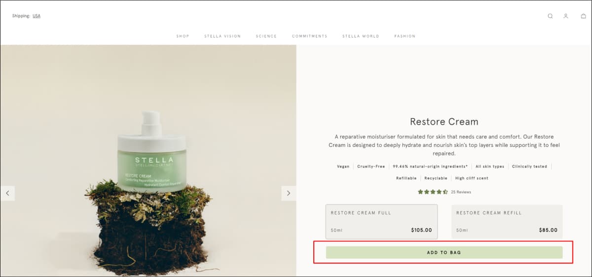 Call-To-Action example in Product Description