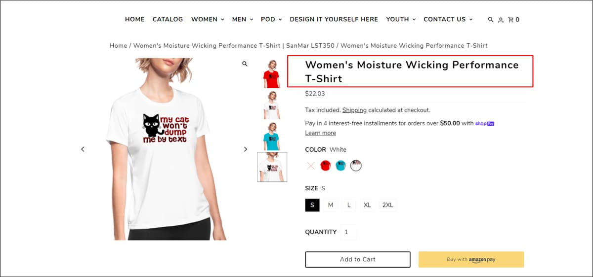 Descriptive Language example in Product Description