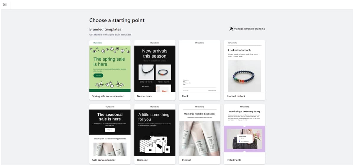 Shopify Email Templates