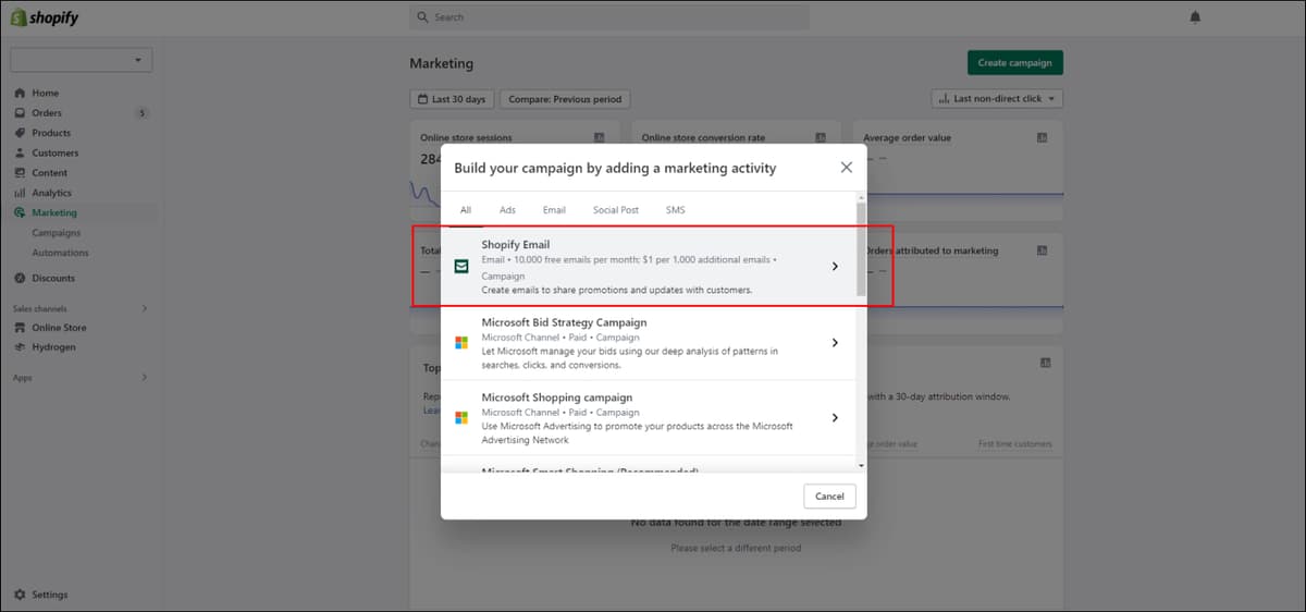 Shopify Email