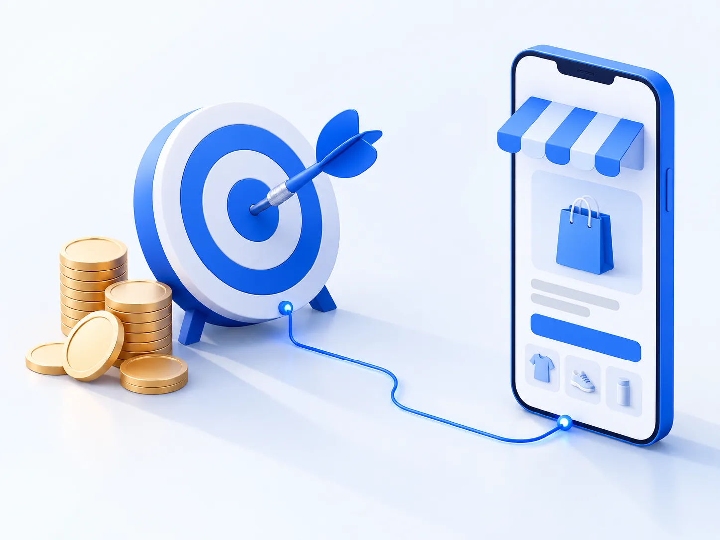 Ad spend hitting the target and leading to a store page