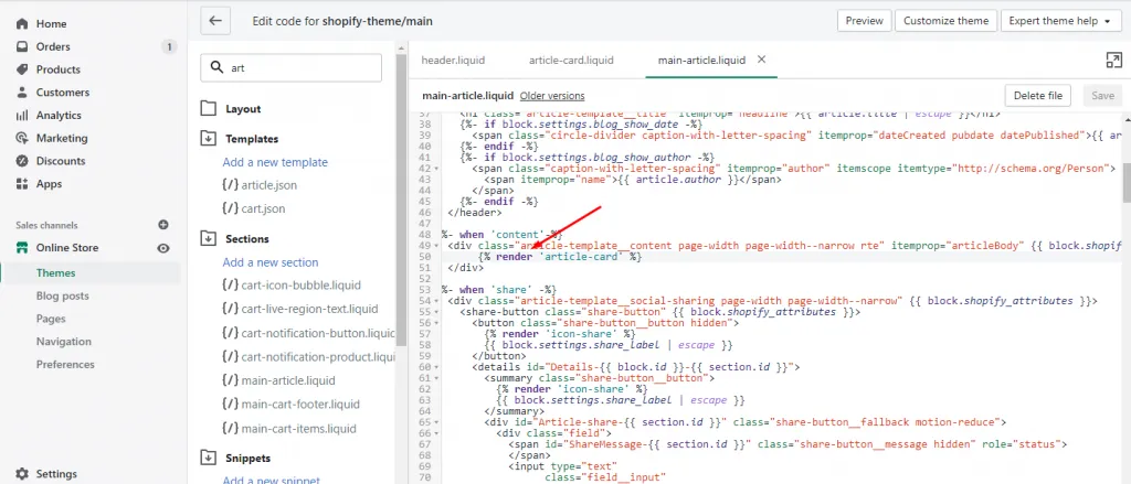 How to add snippet in Shopify? - PRP Webs