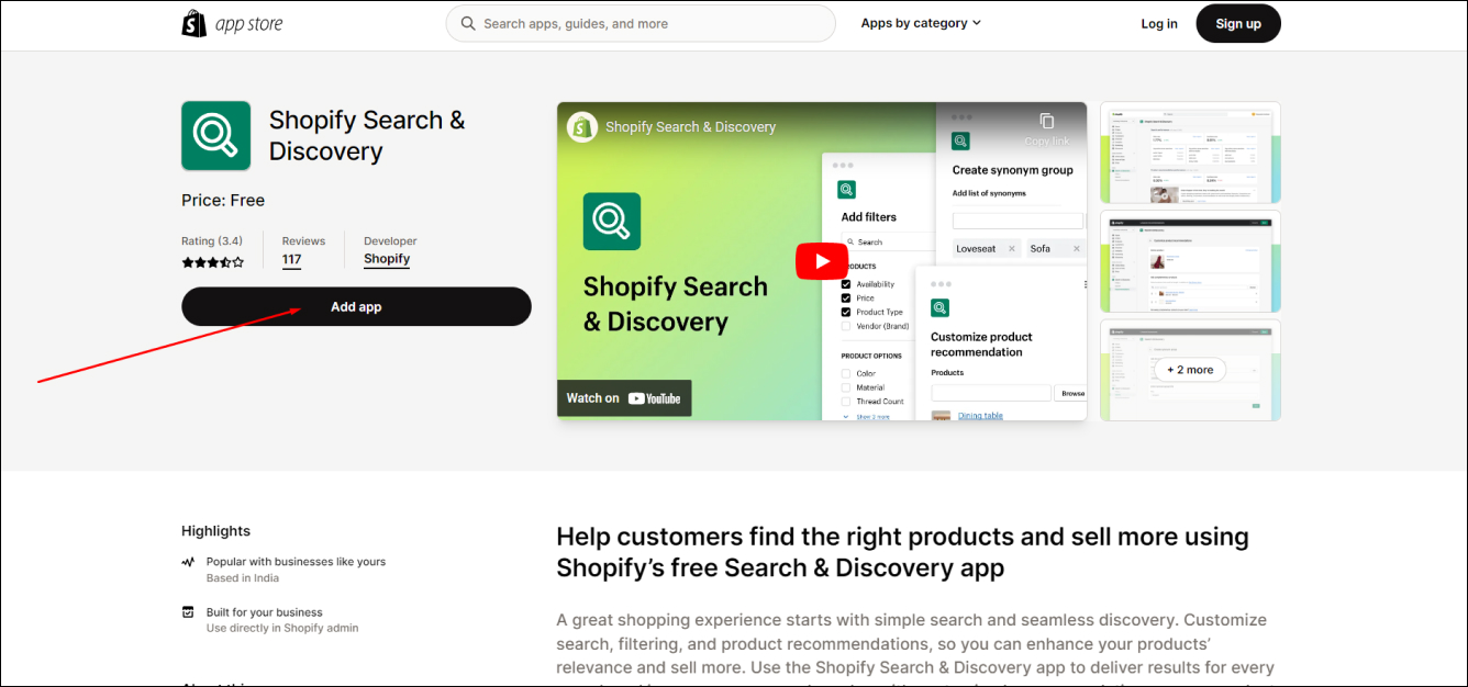 Shopify Add App